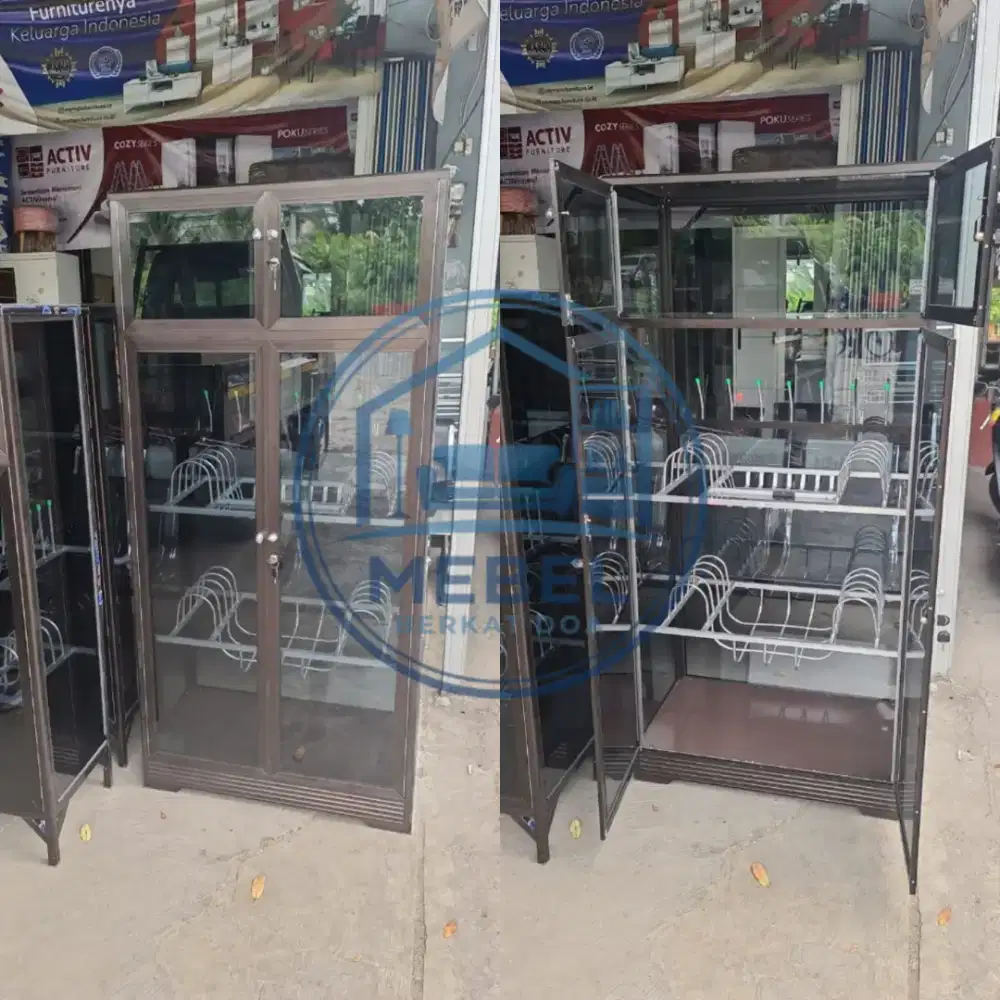 RAK PIRING 2PINTU COKLAT