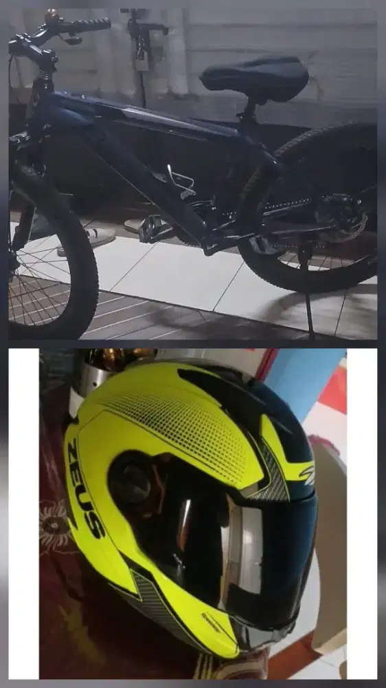 MTB evergreen 26inc & Helm Zeus Yellow 811