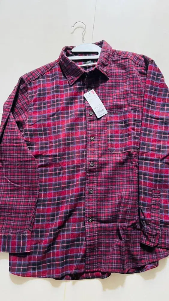 Kemeja Flanel Uniqlo Ori