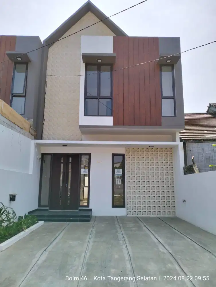 Jual Rumah Baru komplek nyaman 2 tingkat free pajak lokasi Pamulang