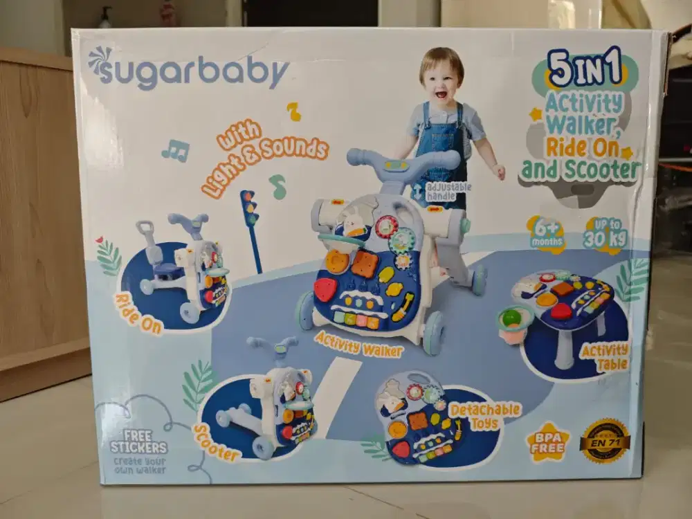 Mainan anak Walker sugar baby 5 in 1
