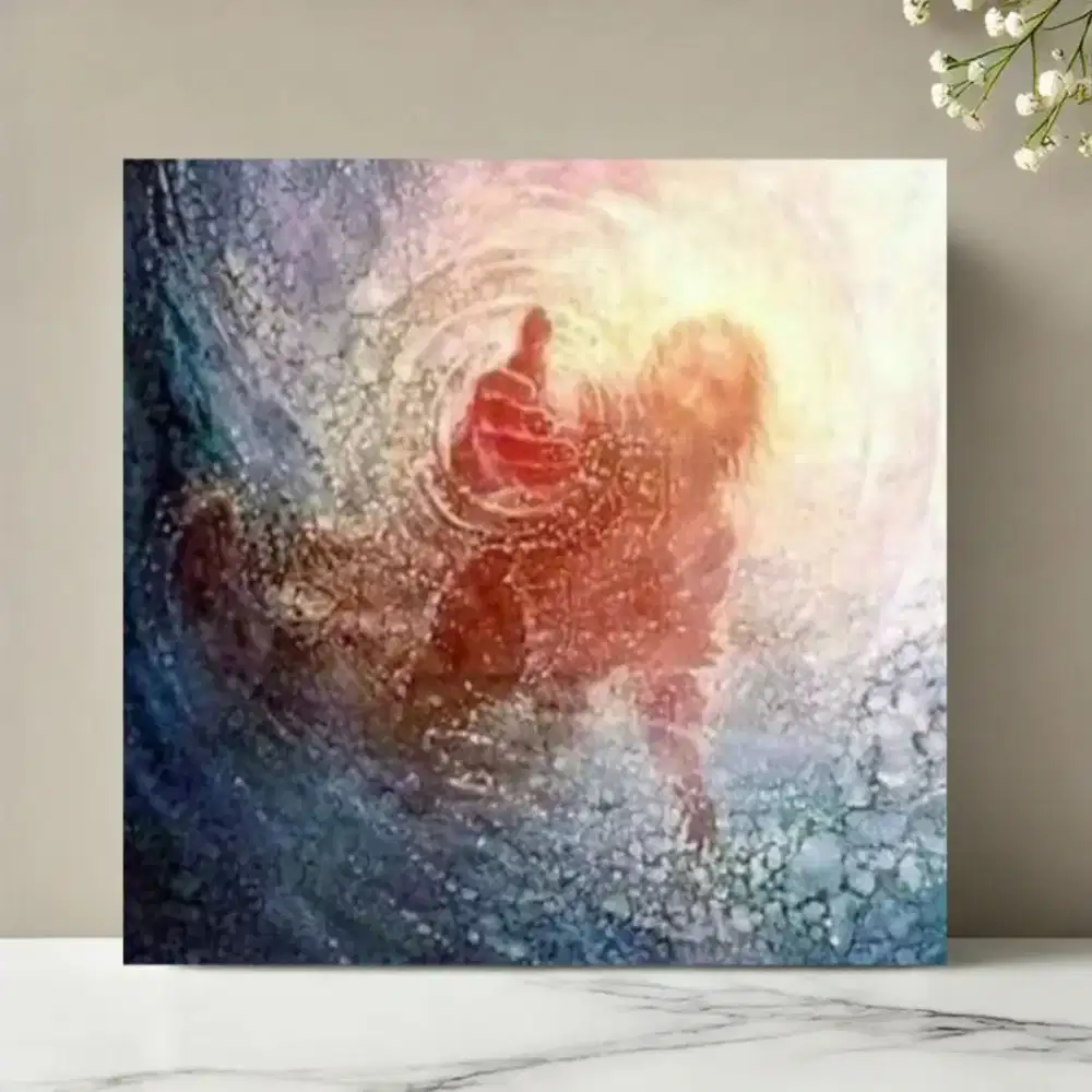 Dijual lukisan kanvas yesus 100x120 cm