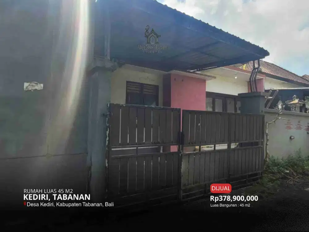 DIJUAL RUMAH LUAS 45 M2 DI DESA KEDIRI, BADUNG
