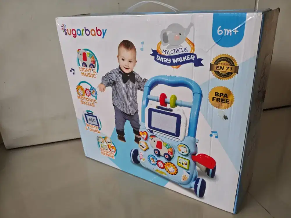 Mainan anak sugar baby push walker my circus