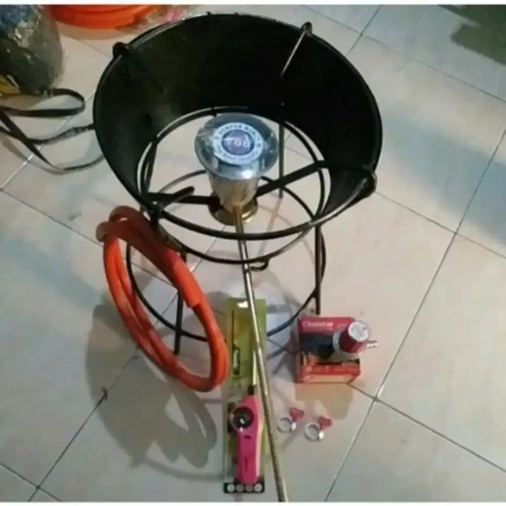 Kompor selang regulator bekas seperti baru