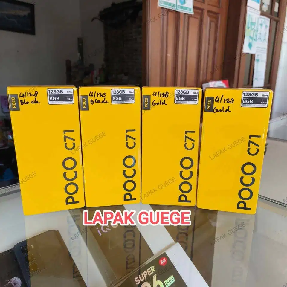 POCO C71 4/128 128GB baru garansi resmi BNIBq