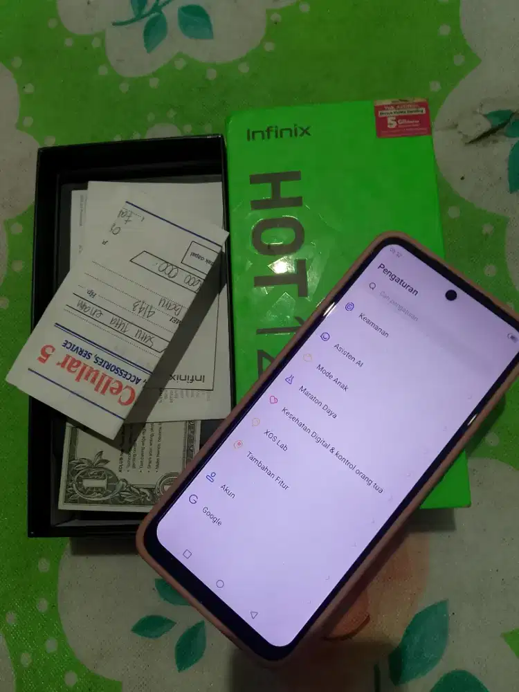 Infinix hot 12 play RAM 4+3/64kondisi mulus fullset