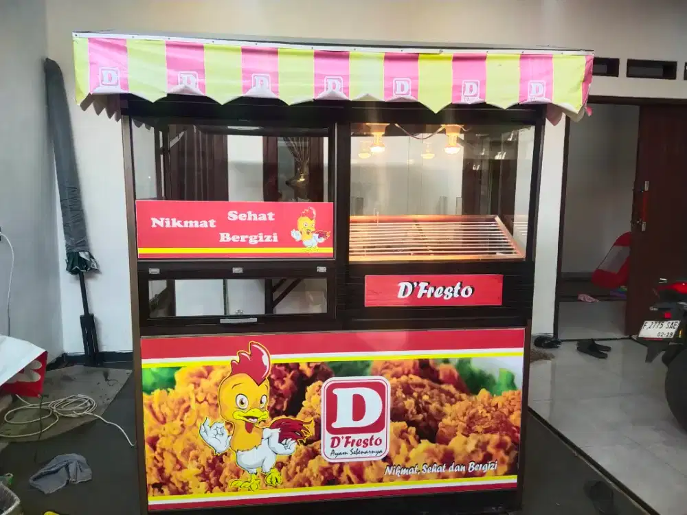 Gerobak + Over kemitraan D'fresto fried chicken