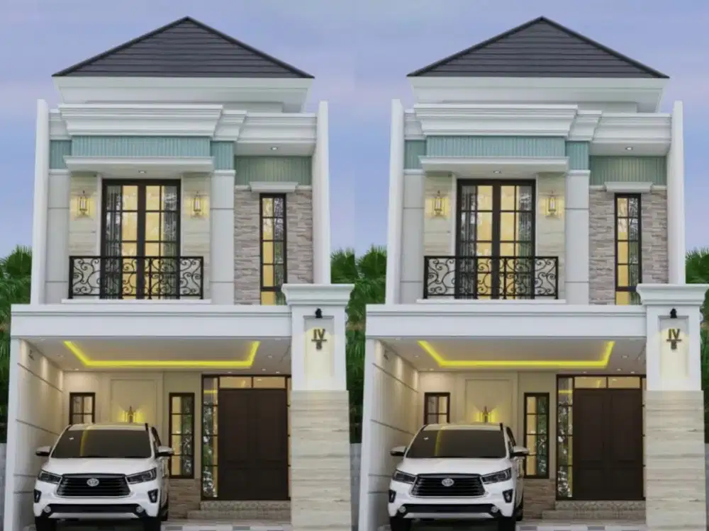 Rumah babatan pantai utara Semi Klasik minimalis baru gress
