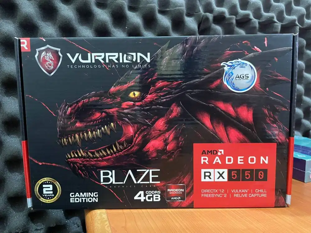 VGA VURRION BLAZE RADEON RX550 4GB 128BIT GAMING