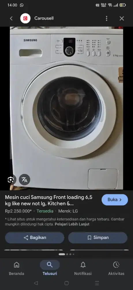 Mesin cuci samsung