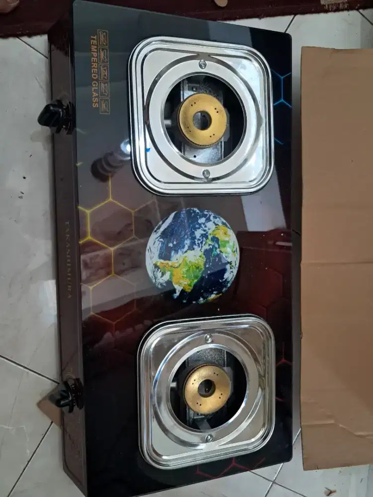 Dijual kompor takashimura 2 tungku fullsett masih baru