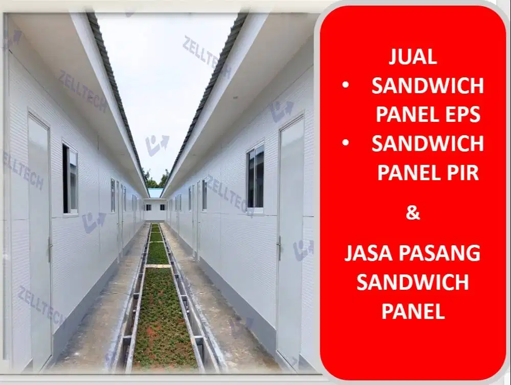 Jual Sandwich Panel EPS & Sandwich Panel PIR serta Jasa Pasangnya