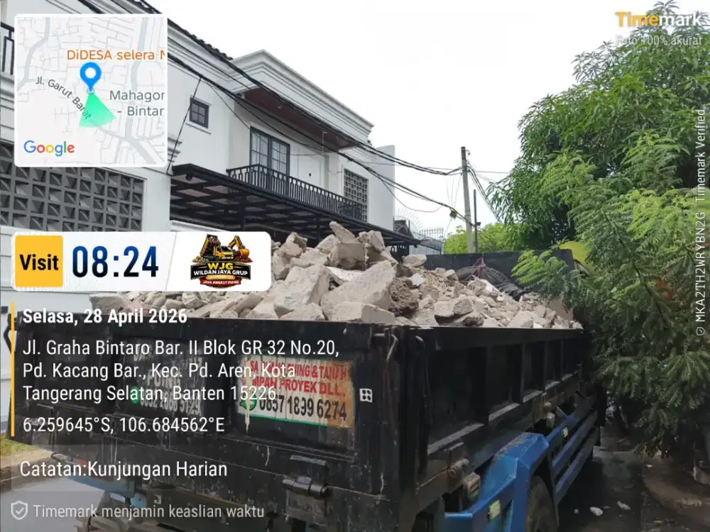 Jasa buang puing dan angkut tanah