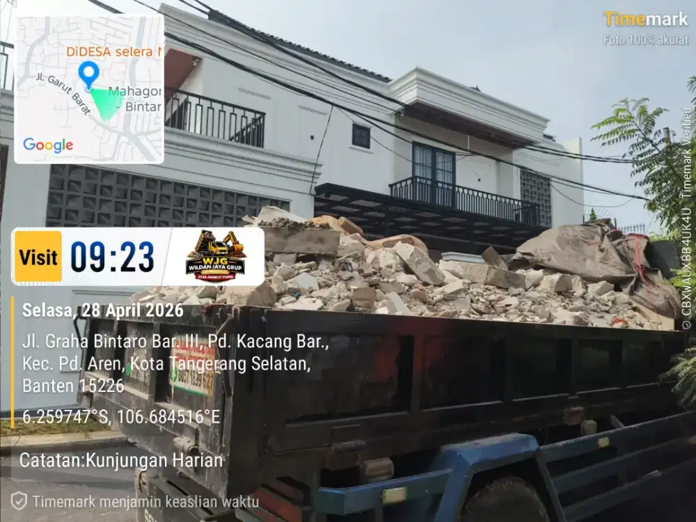 Jasa buang puing dan angkut tanah