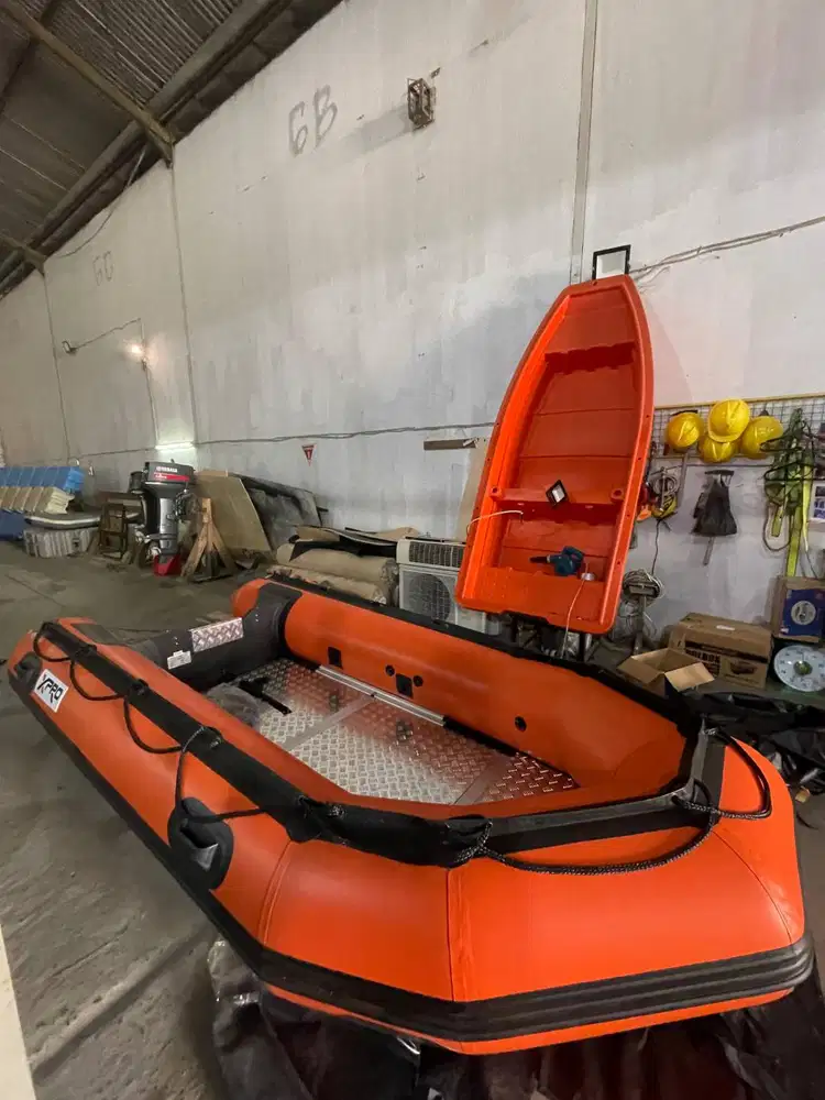 Perahu Karet Hypallon 380 Rescue Standar Militer Kapasitas 6 Org