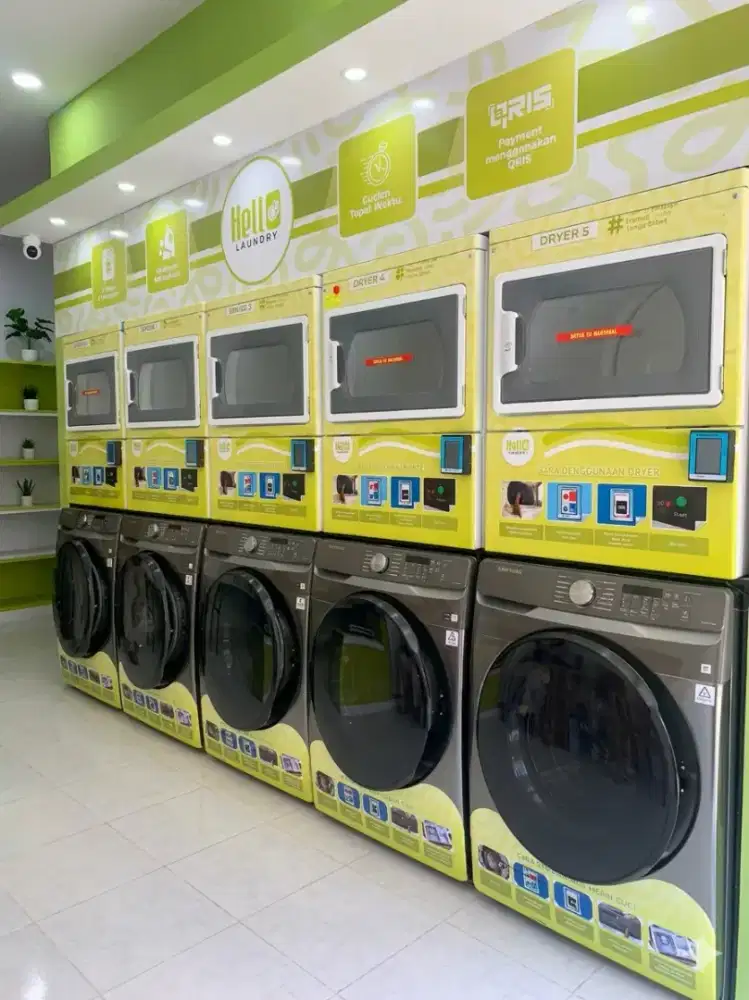 PAKET BISNIS LAUNDRY SELF SERVICE QRIS IOT
