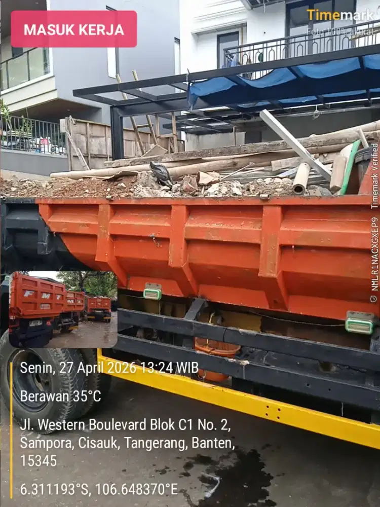 Jasa angkut puing dan buang sampah kayu dll