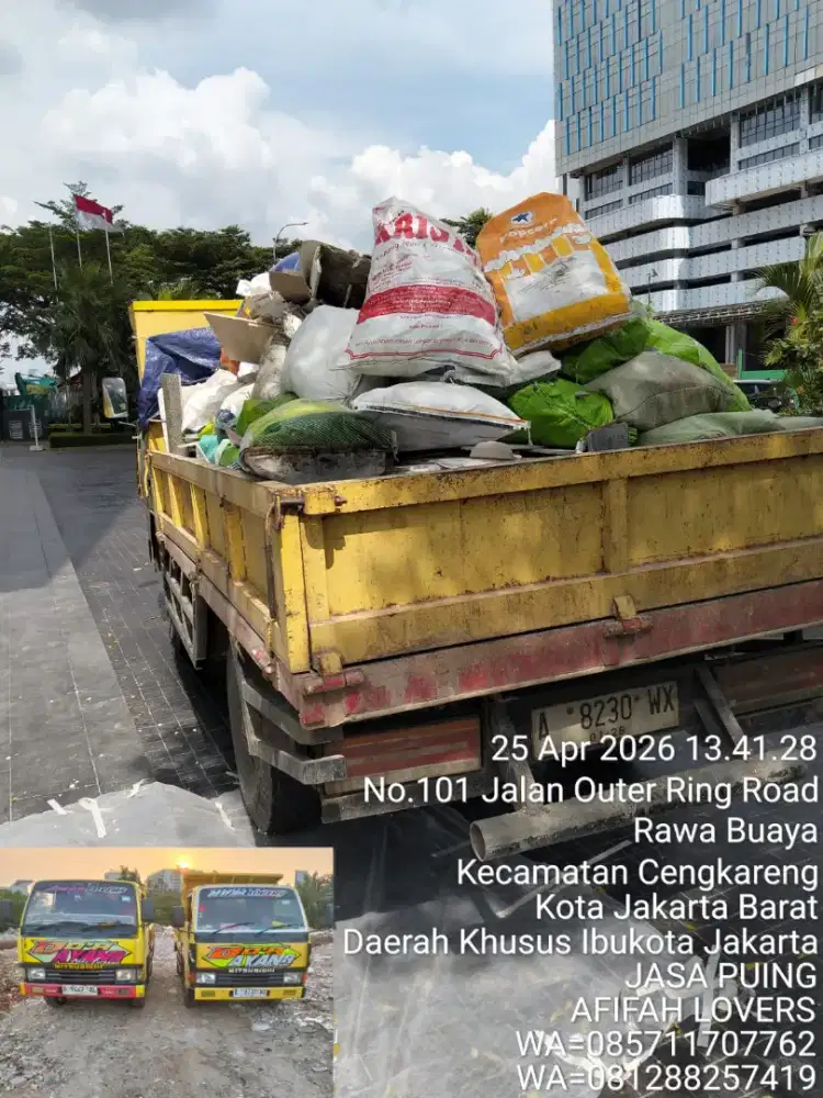 Jasa buang puing dan angkut sampah bangunan