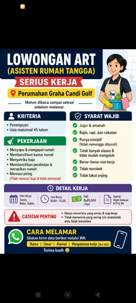 Dibutuhkan art pocokan