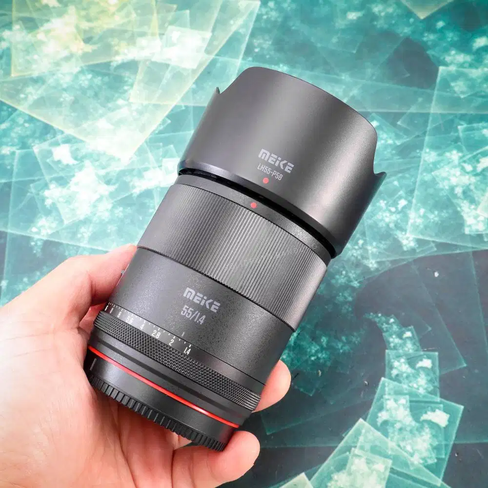 Meike 55mm F1.4 AF for Sony E APSC. Fullset Like New