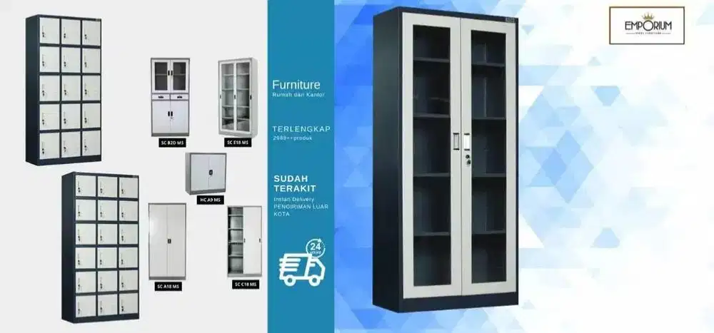 Rak lemari buat arsip loker locker besi filing cabinet baru bekas ada