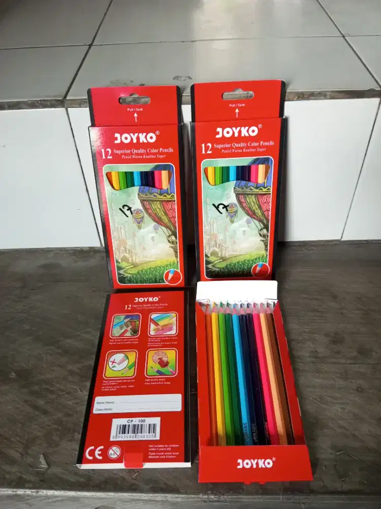 Mainan anak pensil warna joyko 12 pcs