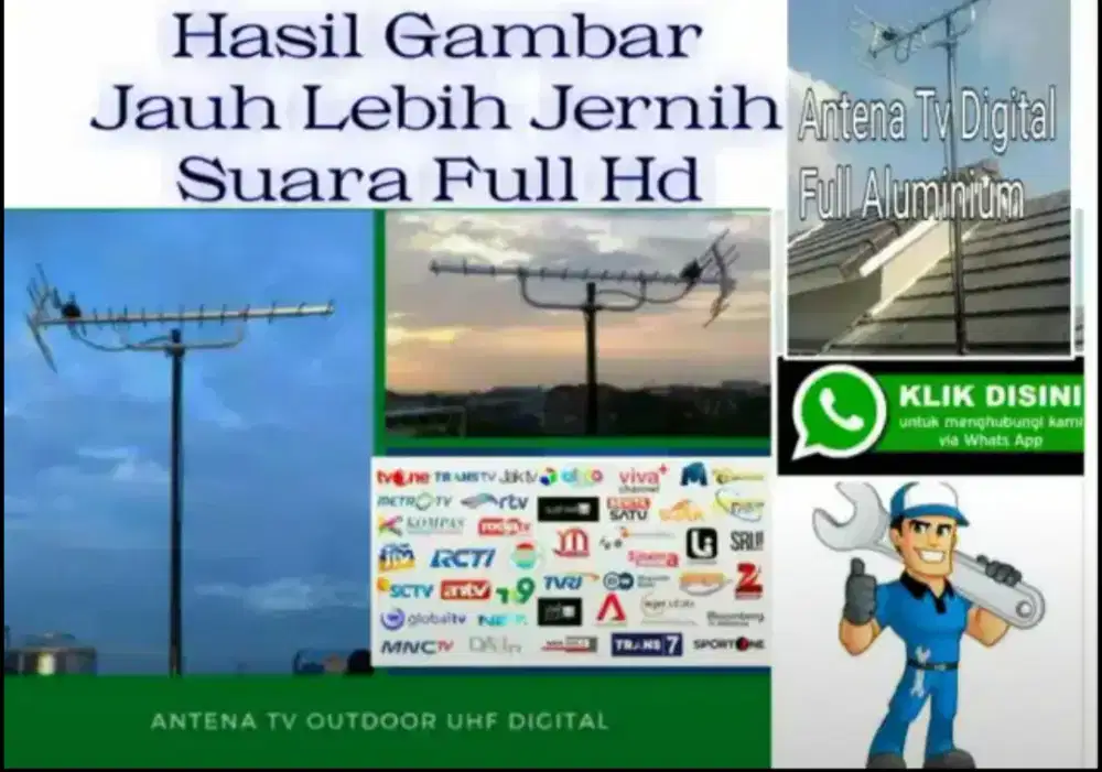 Tukang Panggilan Pasang Baru Antena TV Dan Instalasi