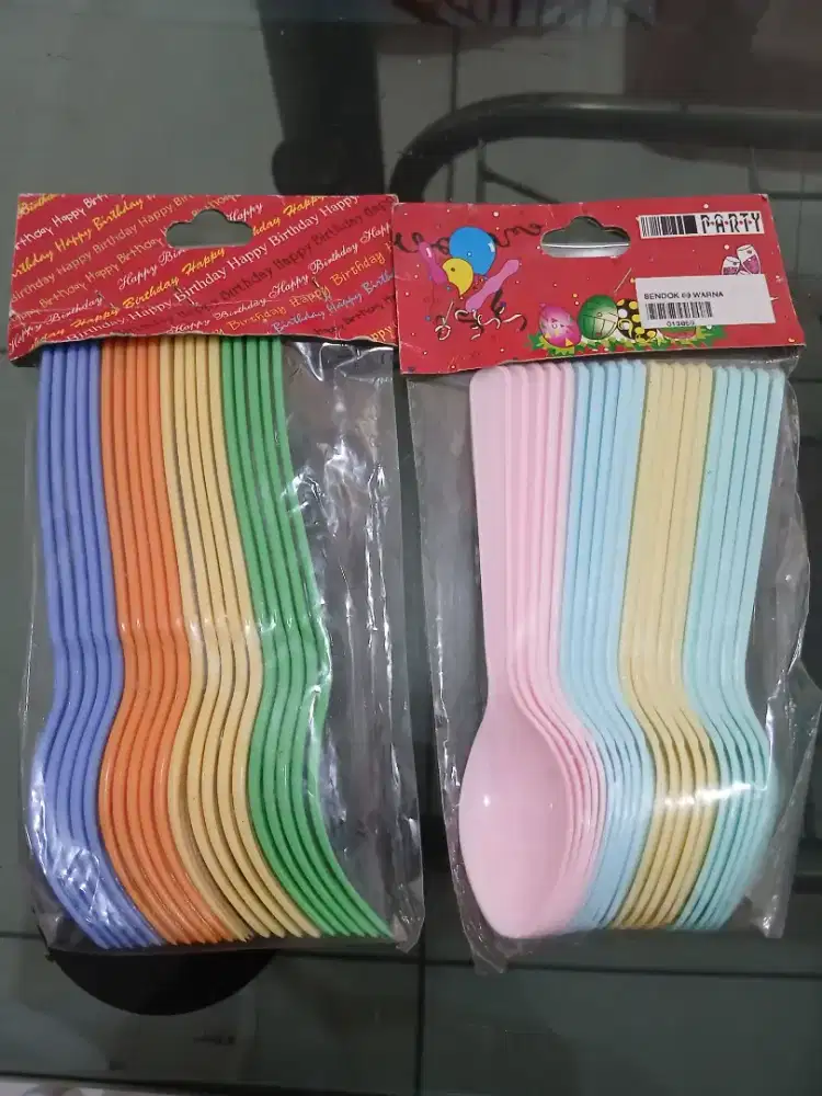 40 pcs Sendok Garpu Kue Warna Murah