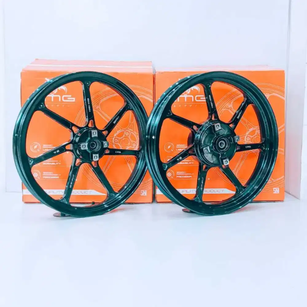 Velg CMG 7 biru titanium ring 17 pnp Ninja R/SS/RR