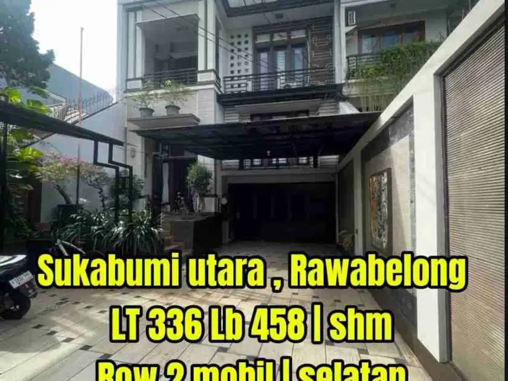Langka! Rumah mewah Sukabumi utara kebon jeruk jakarta barat