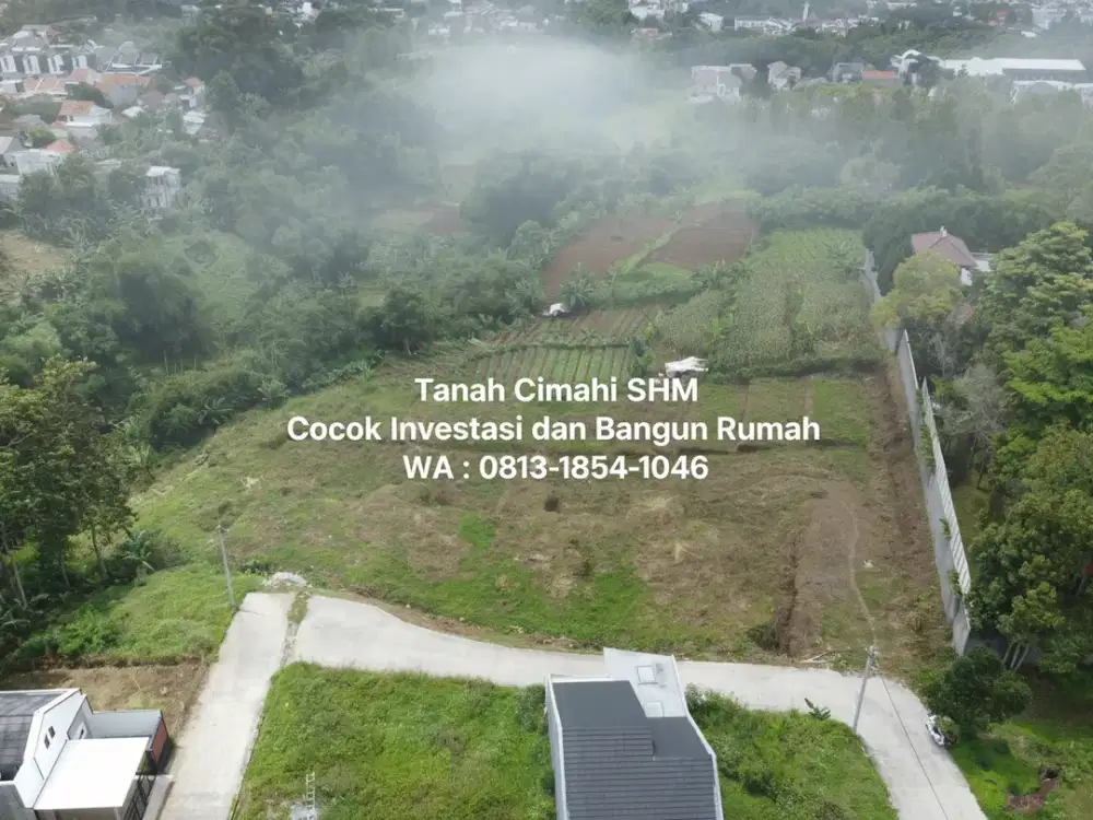 Tanah Murah Cimahi SHM Siap Bangun Rumah Dekat AWC