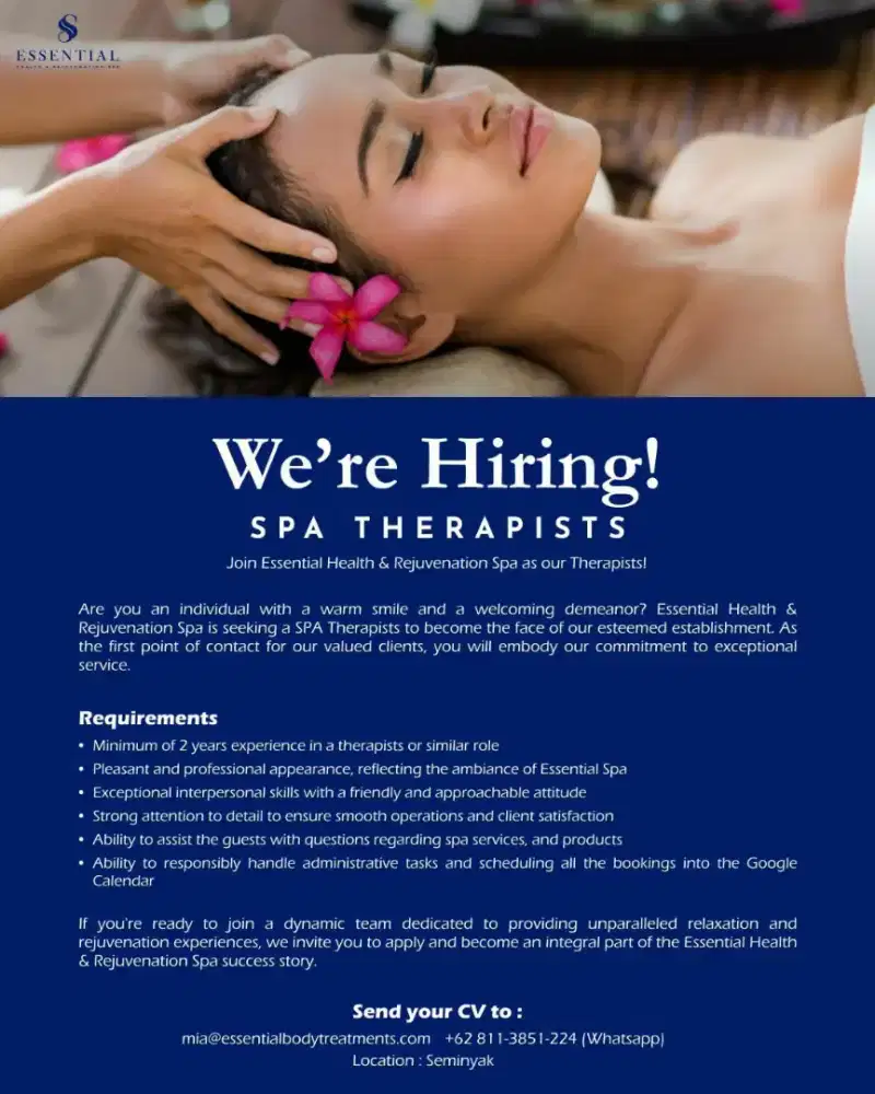 Spa therapist dan Spg