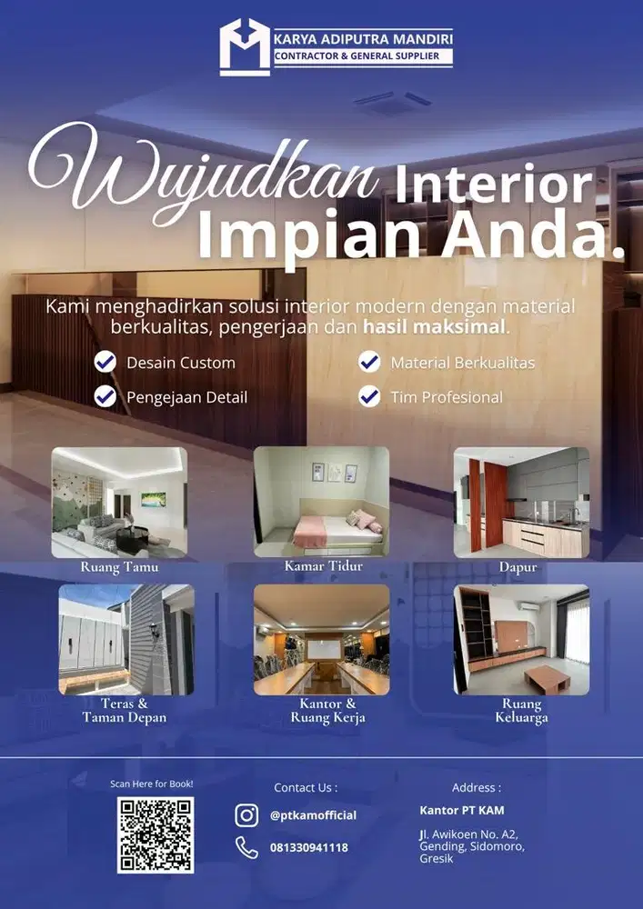 Jasa Interior Furniture Custom | Kitchen set, Lemari, Backdrop TV, dll