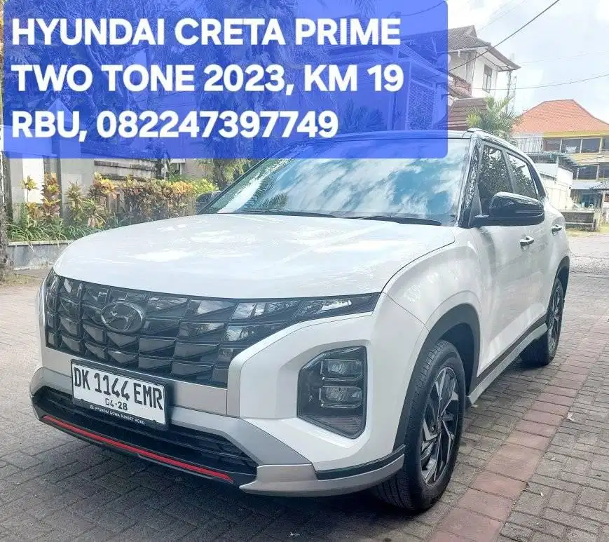 HYUNDAI CRETA PRIME TWO TONE, 2023, ASLI BALI, LOW KM 19 RBU ISTIMEWA