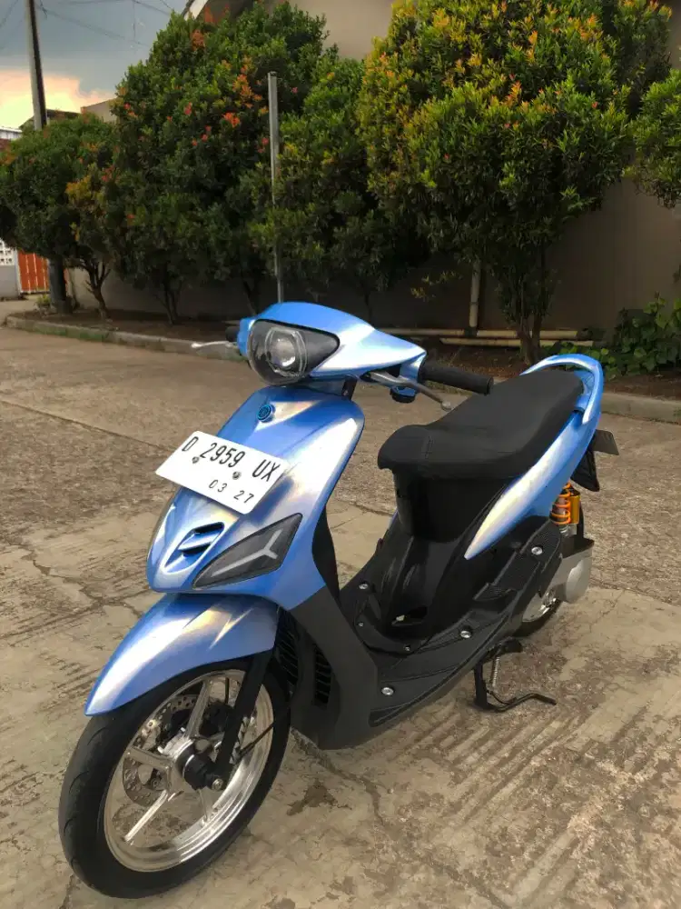 Yamaha Mio asli biru muda proper