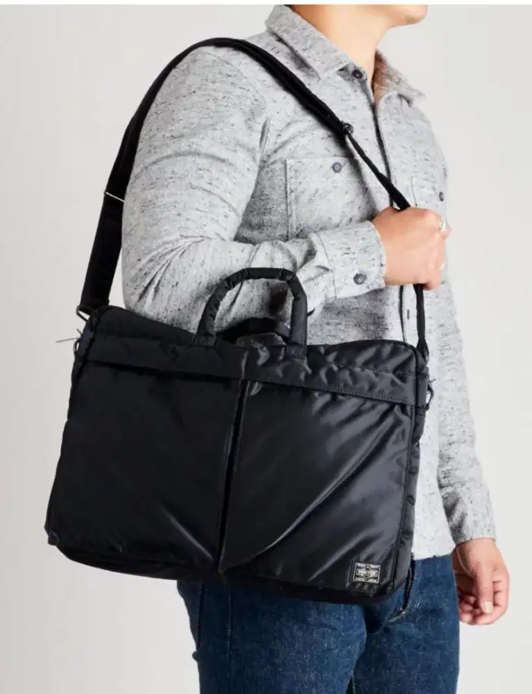 Tas Porter Yoshida Tanker 2 - Way Briefcase Travel Bag Black