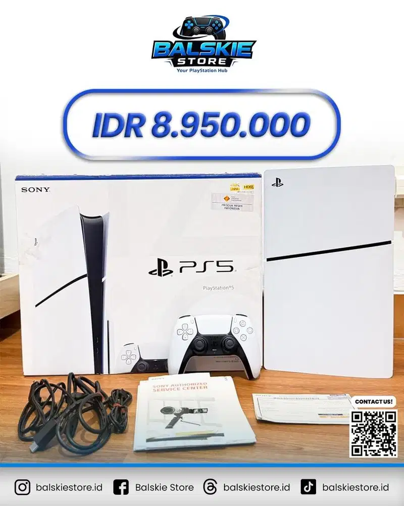 PS5 SLIM DISC 1TB GARANSI RESMI SONY INDONESIA MASIH PANJANG