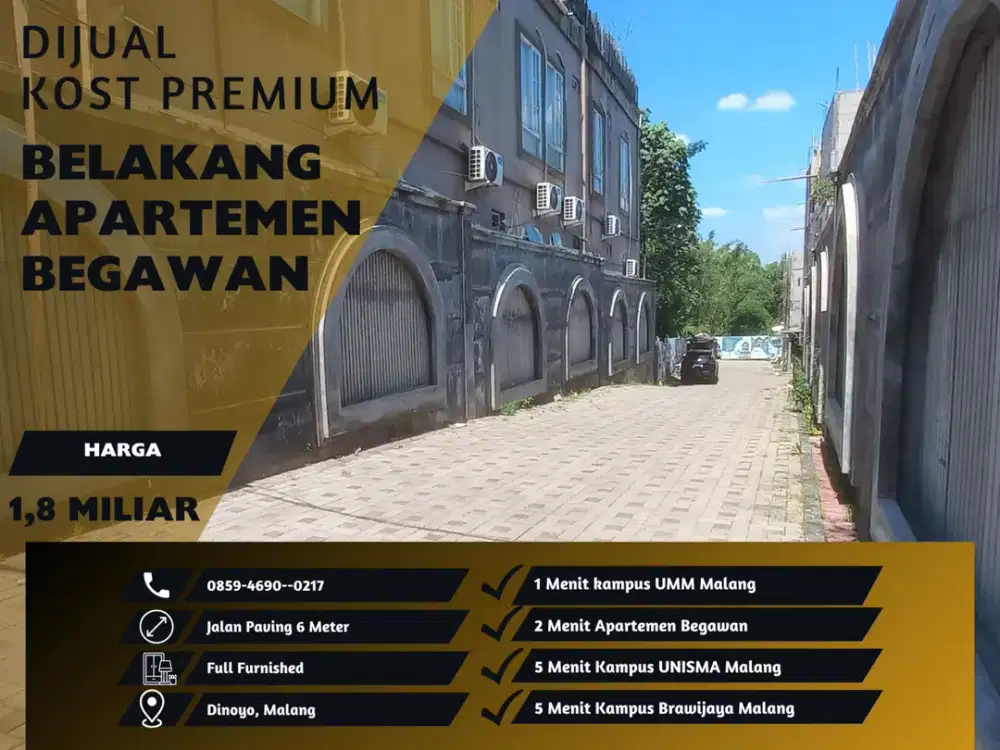 5 Menit Kampus Brawijaya Malang Jual Rukost Premium Passive Income Ratusan Juta Setahun Sertifikat