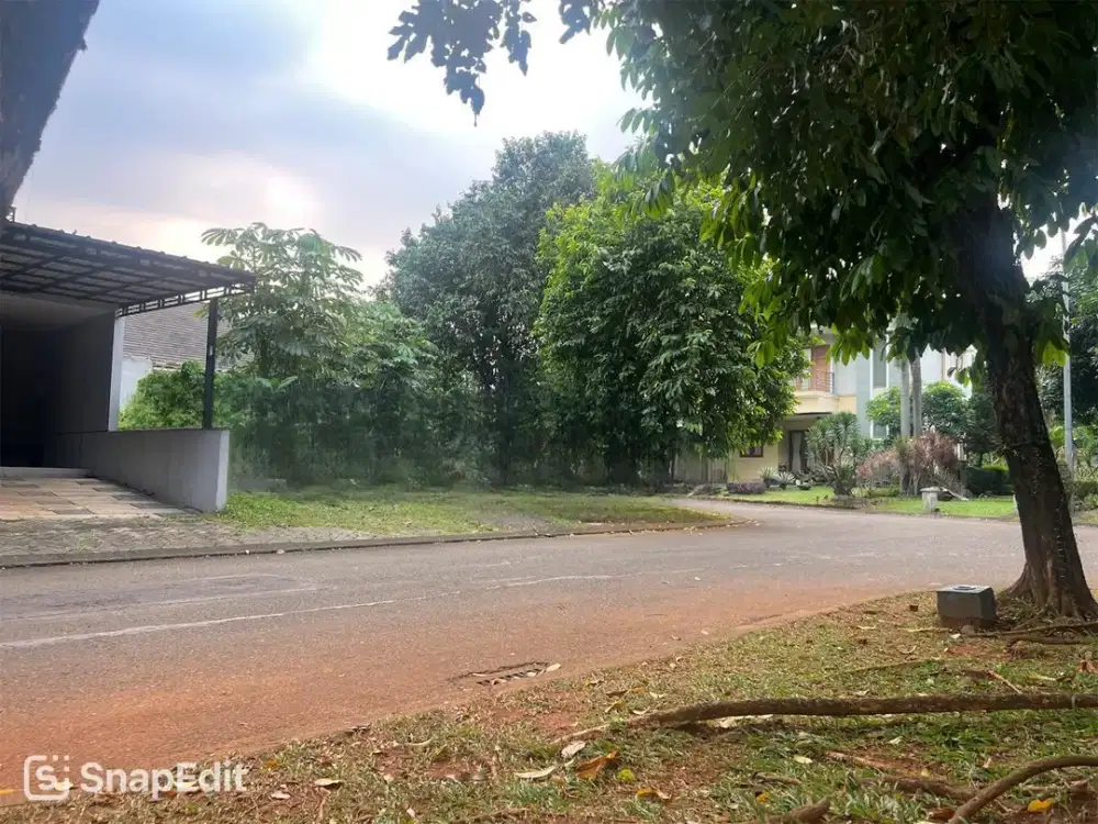 Kavling Hoek Jalan Boulevard Depan Taman BSD city