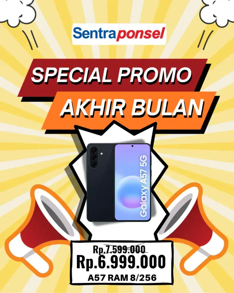 NEW SAMSUNG GALAXY A57 5G 8/256 RESMI