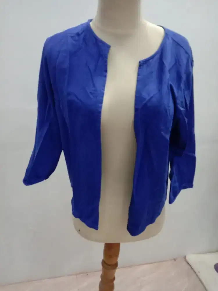 Outer Cardigan Biru Preloved