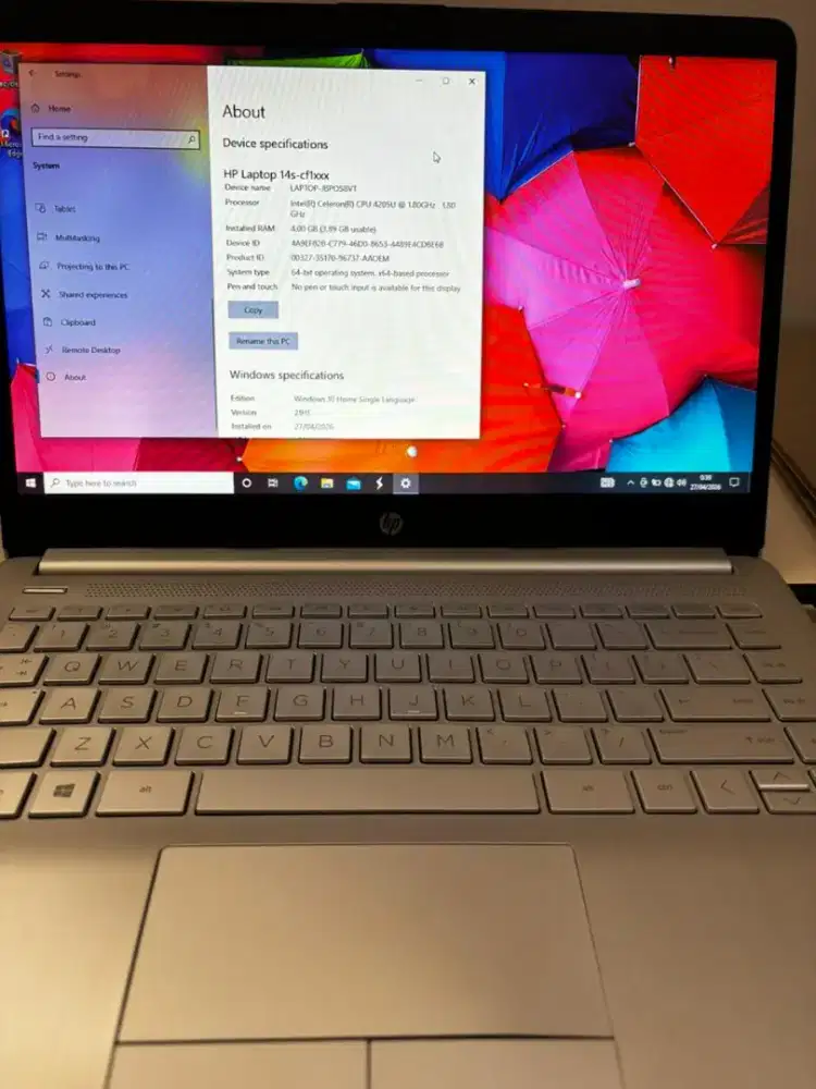Laptop HP 14S DQ2518TU Ram 8Gb SSD 512Gb Windows 10+OHS 2019 Original