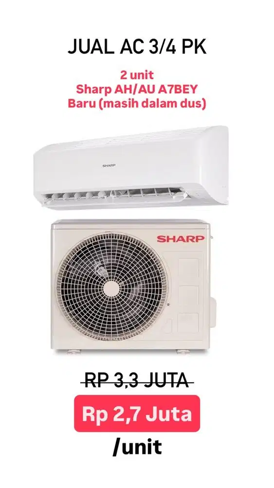 AC Sharp 3/4 PK