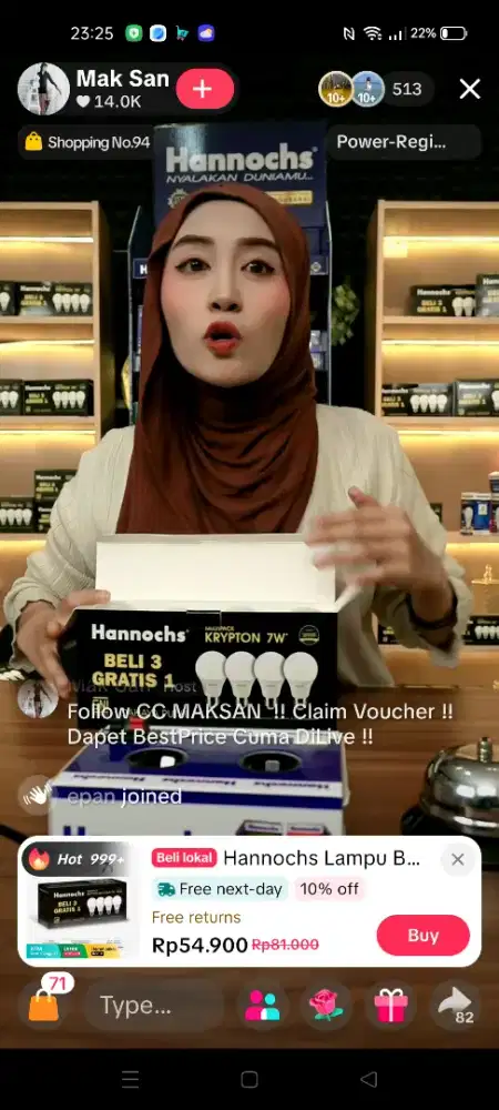 Dicari Host Live Tik Tok