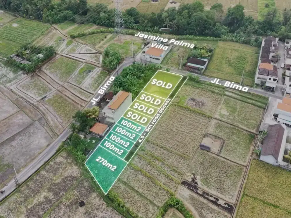 Tanah Kavling luasan 1 are di Beraban - Kedungu Utara