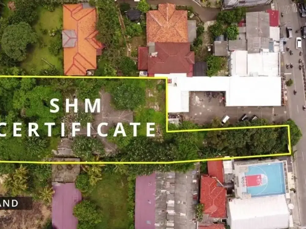 Tanah Depok Jl Kartini: LT 2304 m2, Pinggir Jalan Raya, Cocok Utk Kantor