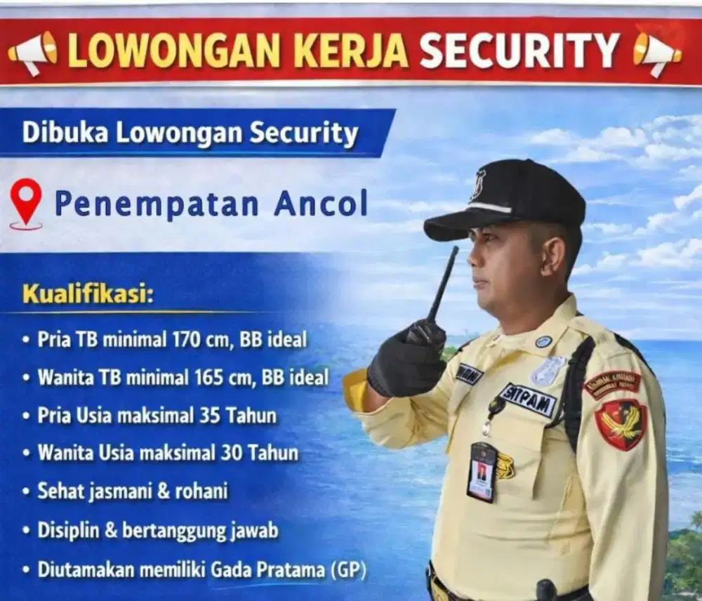 Lowongan kerja dibutuhkan secepatnya