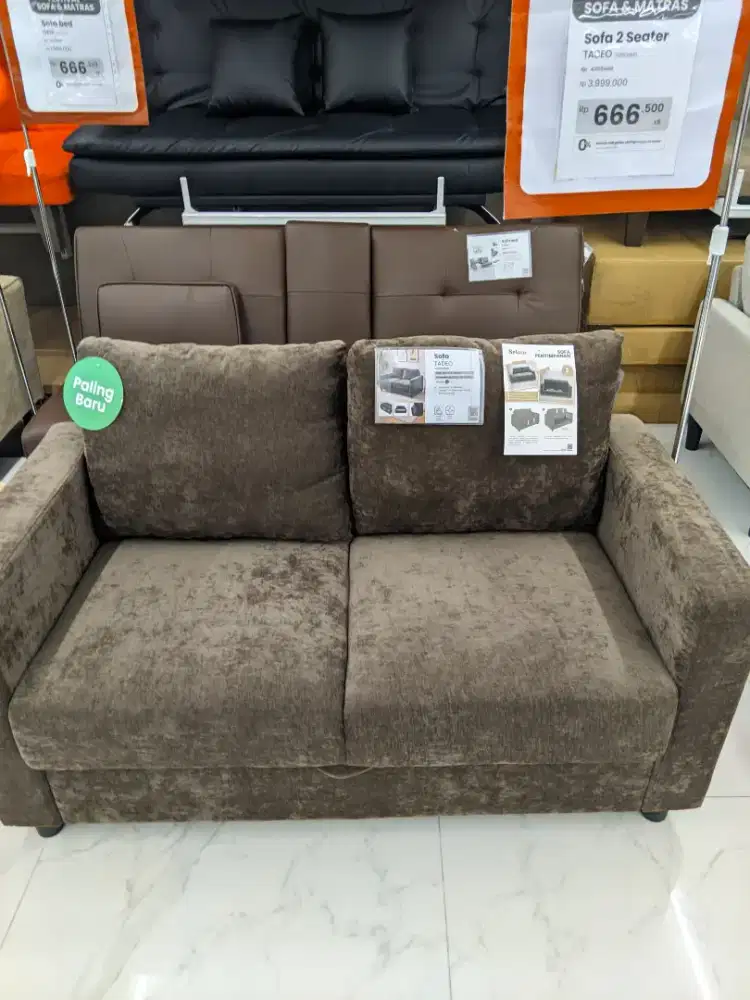 Sofa 2 seater penyimpanan