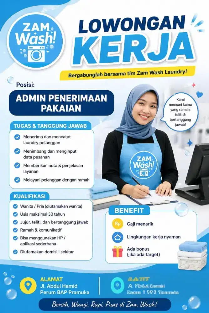 lowongan kerja laundry